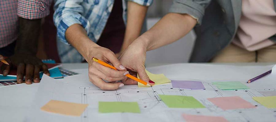Team planning a project